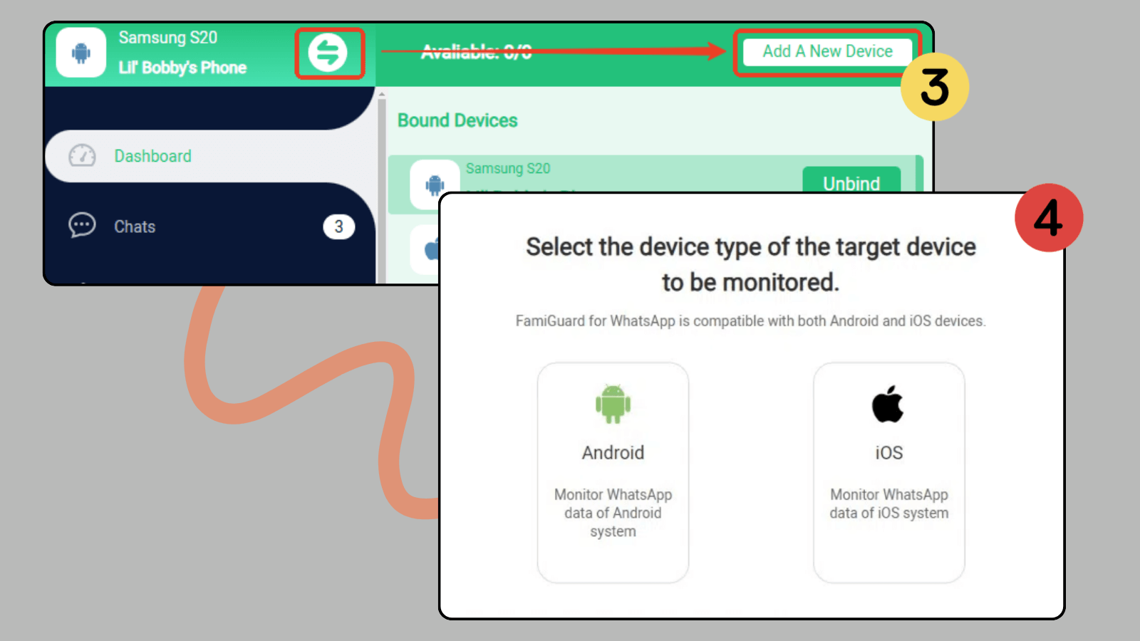 choose device type