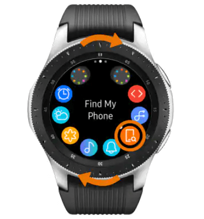 Find my phone samsung galaxy watch online