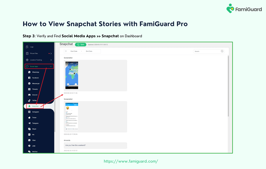 How to View Snapchat Stories with FamiGuard Pro