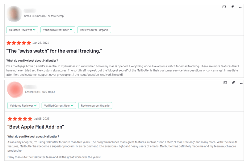 Mailbutler User Reviews