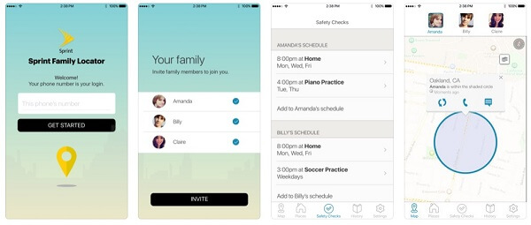 sprint family locator app