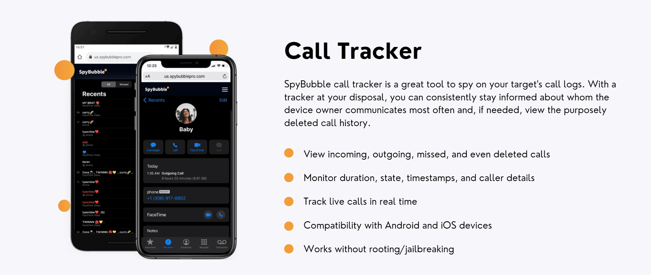 spybubble call tracker