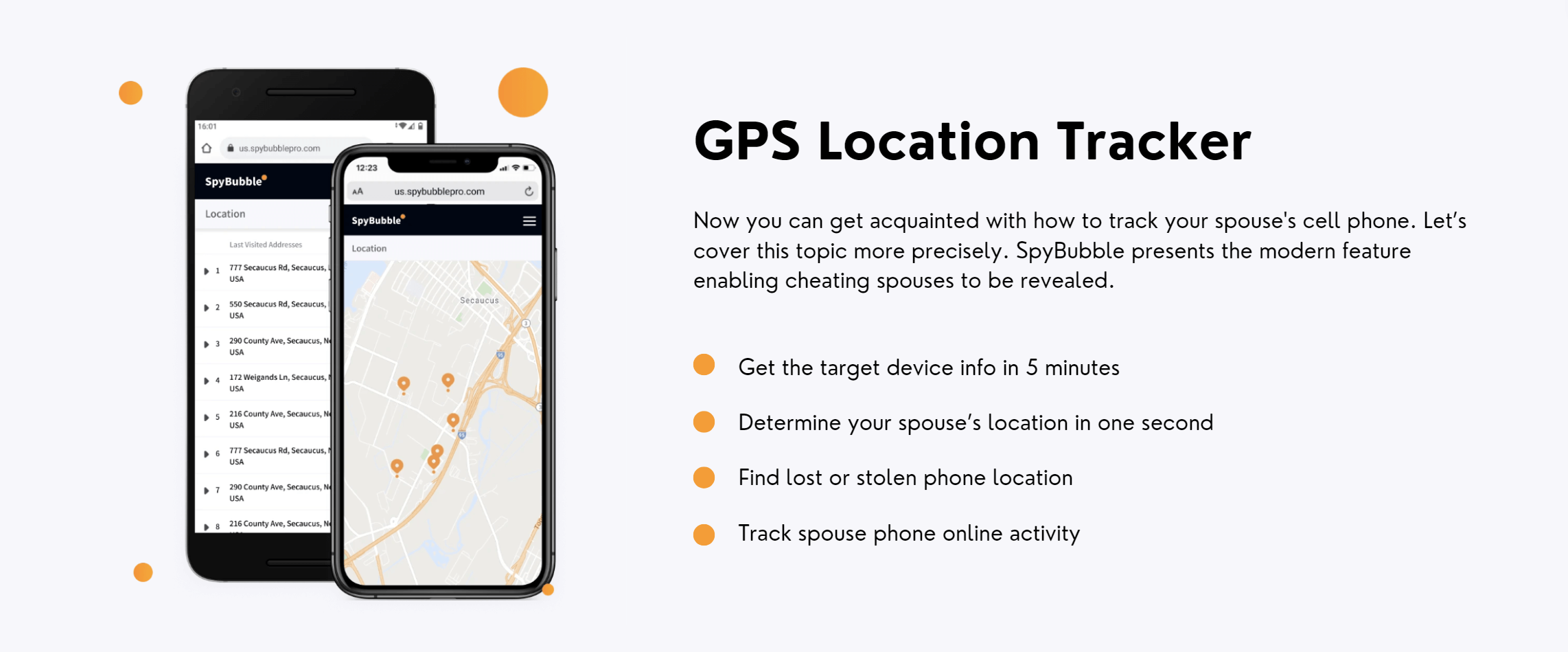 spybubble gps locating tracking