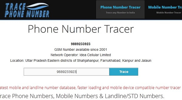 trace phone number