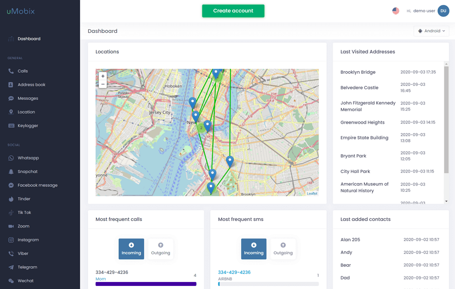 umobix phone monitoring app