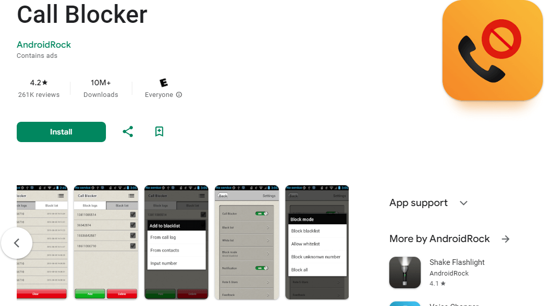 call blocker google play