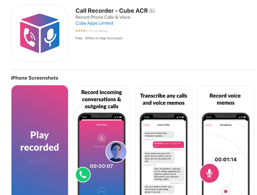 call recorder cube acr