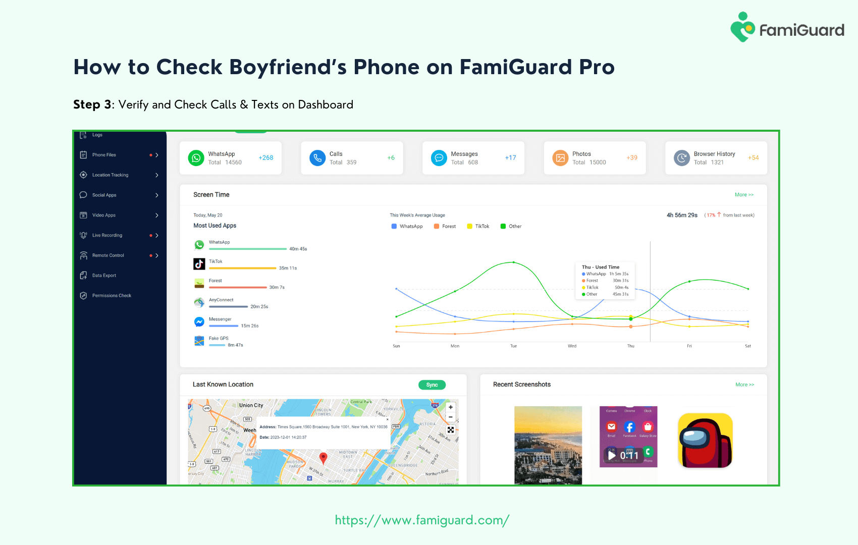 How to Check Your Boyfriend's Phone on FamiGuad Pro