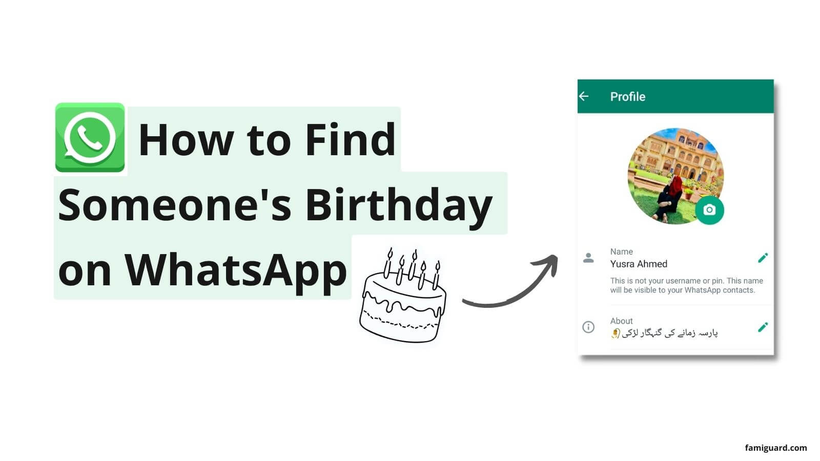 how to find someone's birthday on whatsapp