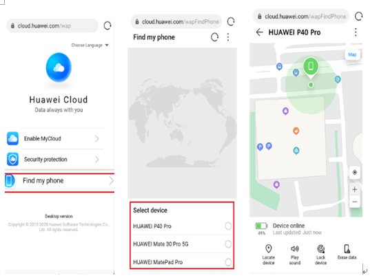 huawei cloud location