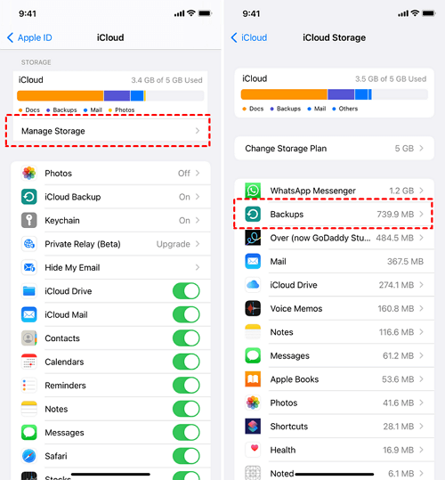 use icloud backup to view text messages