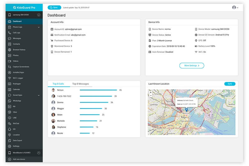 kidsguard pro whatsapp monitoring