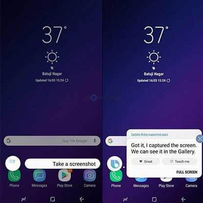 samsung bixby voice assistant screenshot