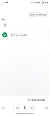 take screenshots with google assistant