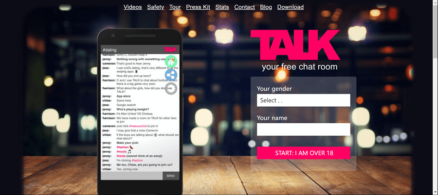 talk.chat anonymous chat rooms