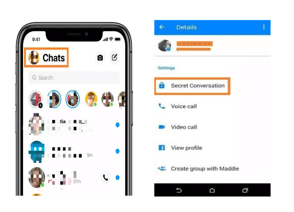 how to view secret conversation