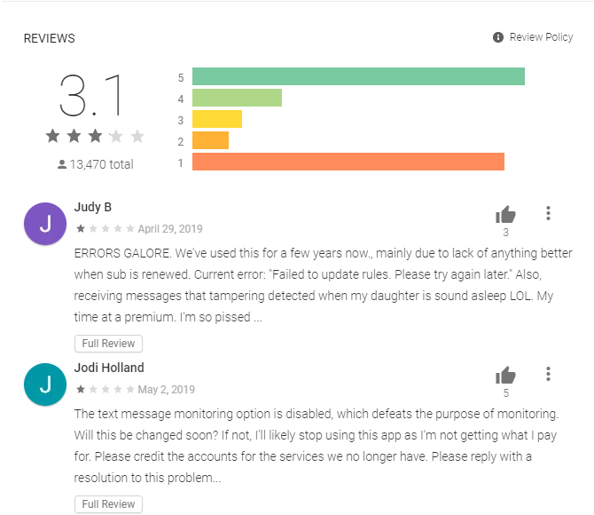 famiguard location tracking