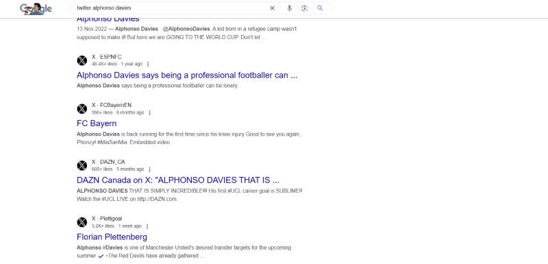 search for deleted tweets on google