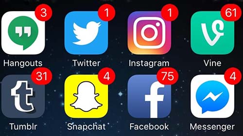 social media notifications