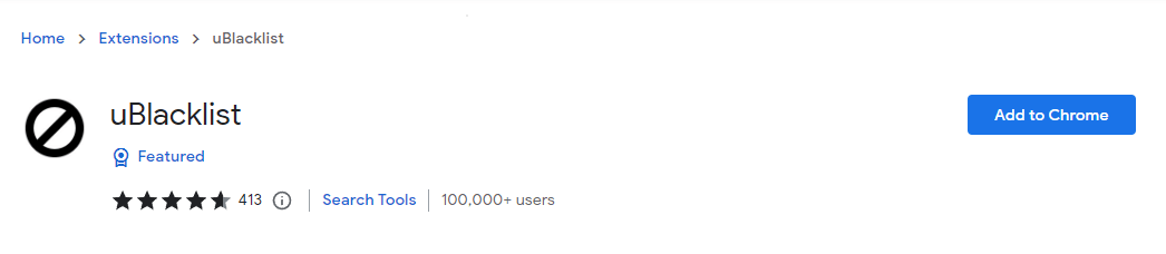 uBlacklist Extension