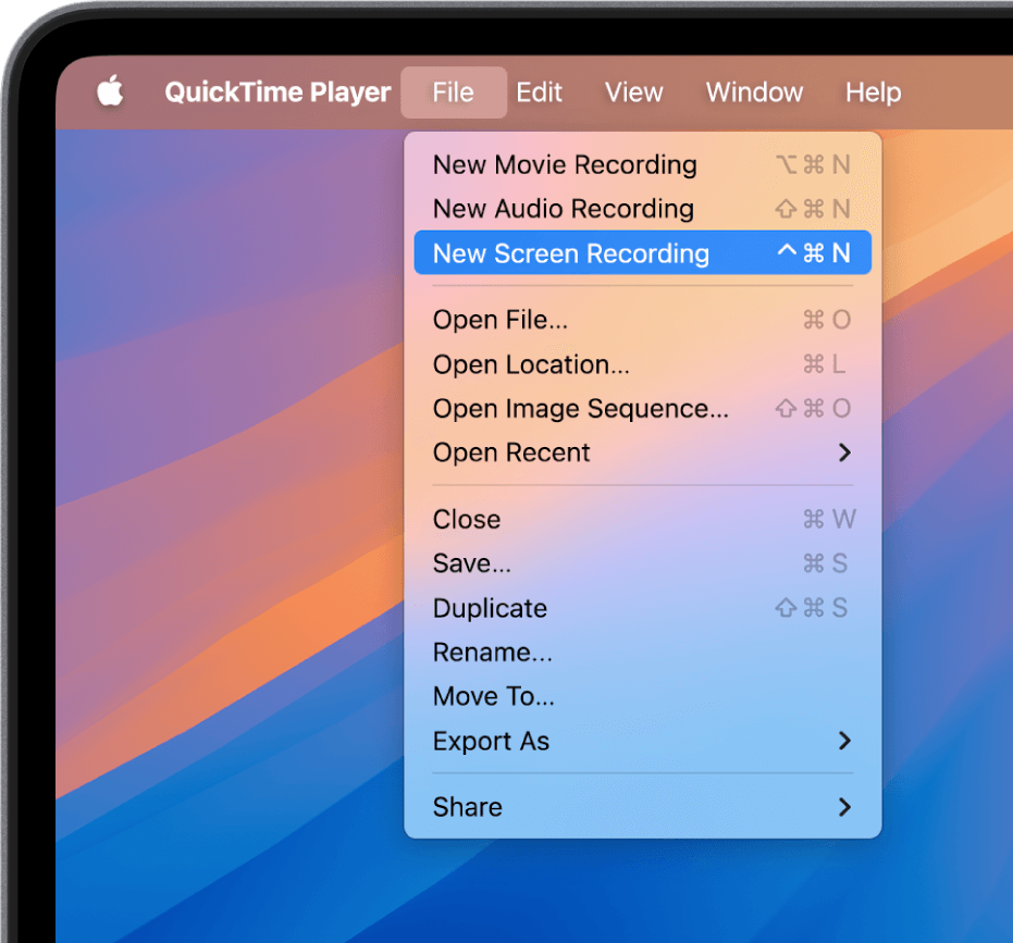 Record with QuickTime