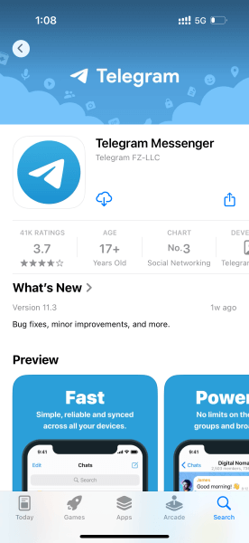 telegram app for cheating