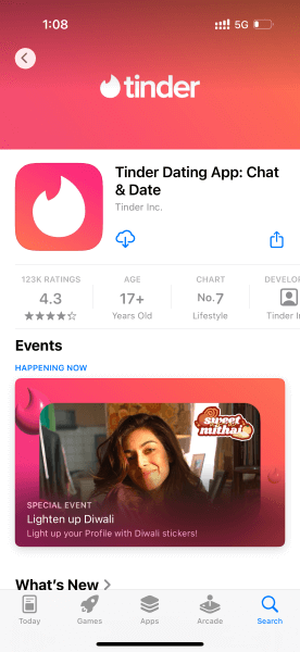 tinder app for cheating