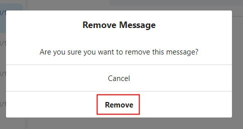 confirm remove