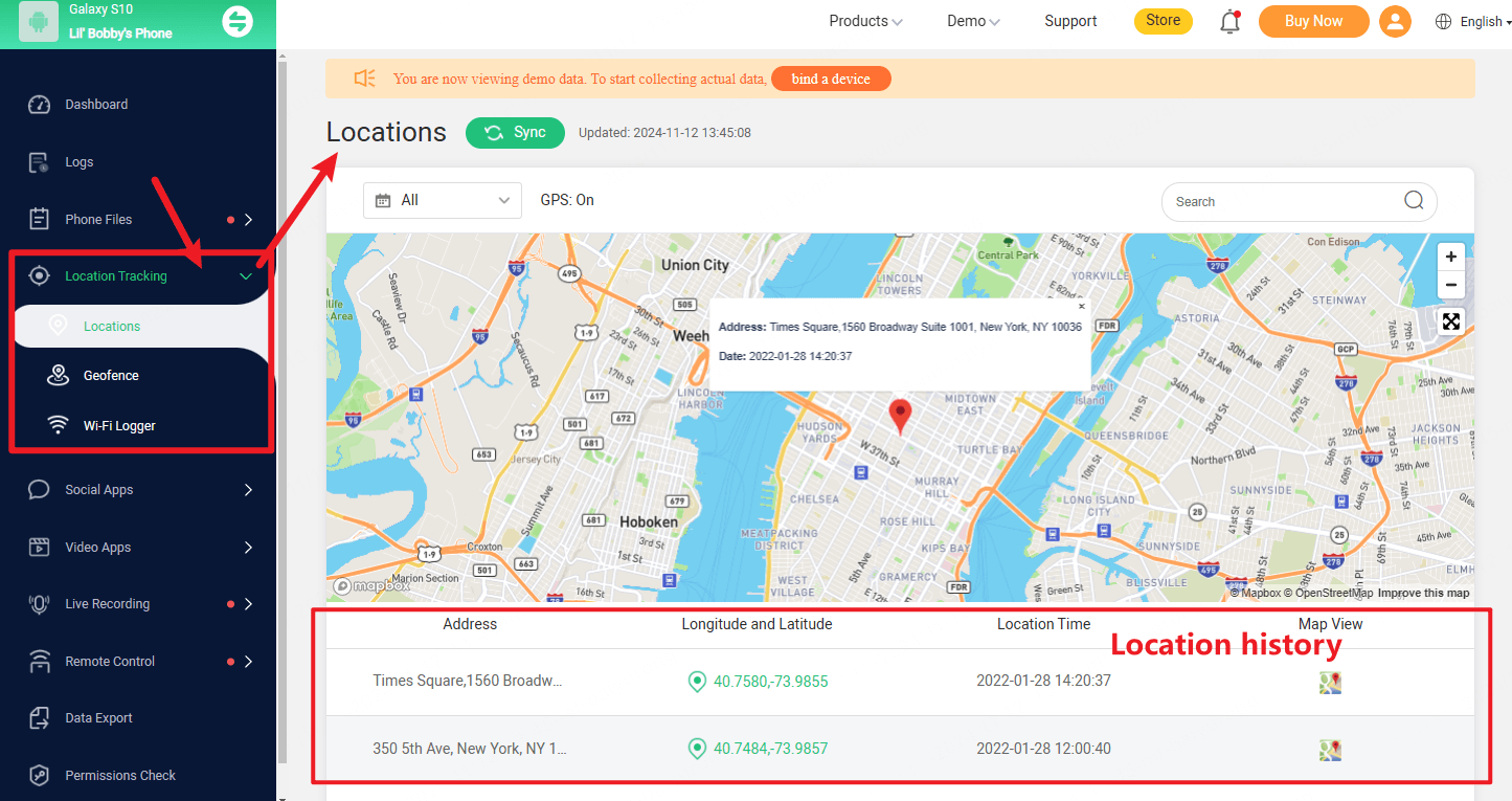 famiguard location tracking