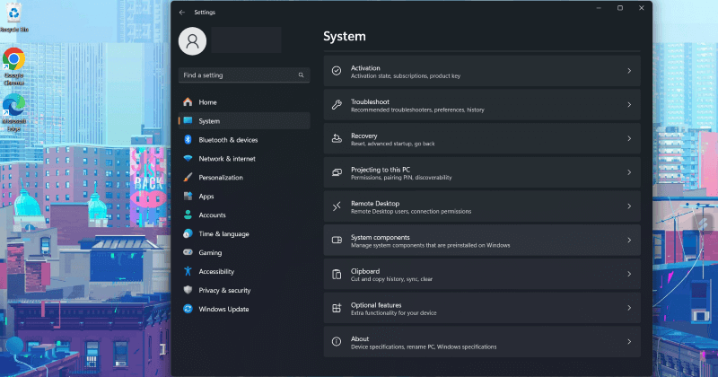 access clipboard in the settings tab