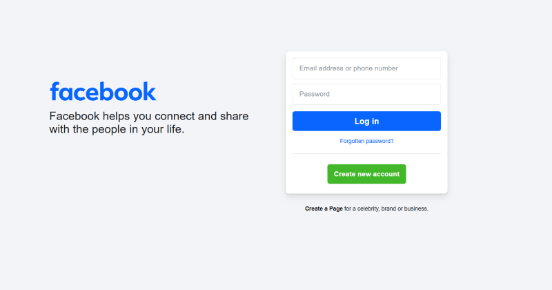 reset password on facebook