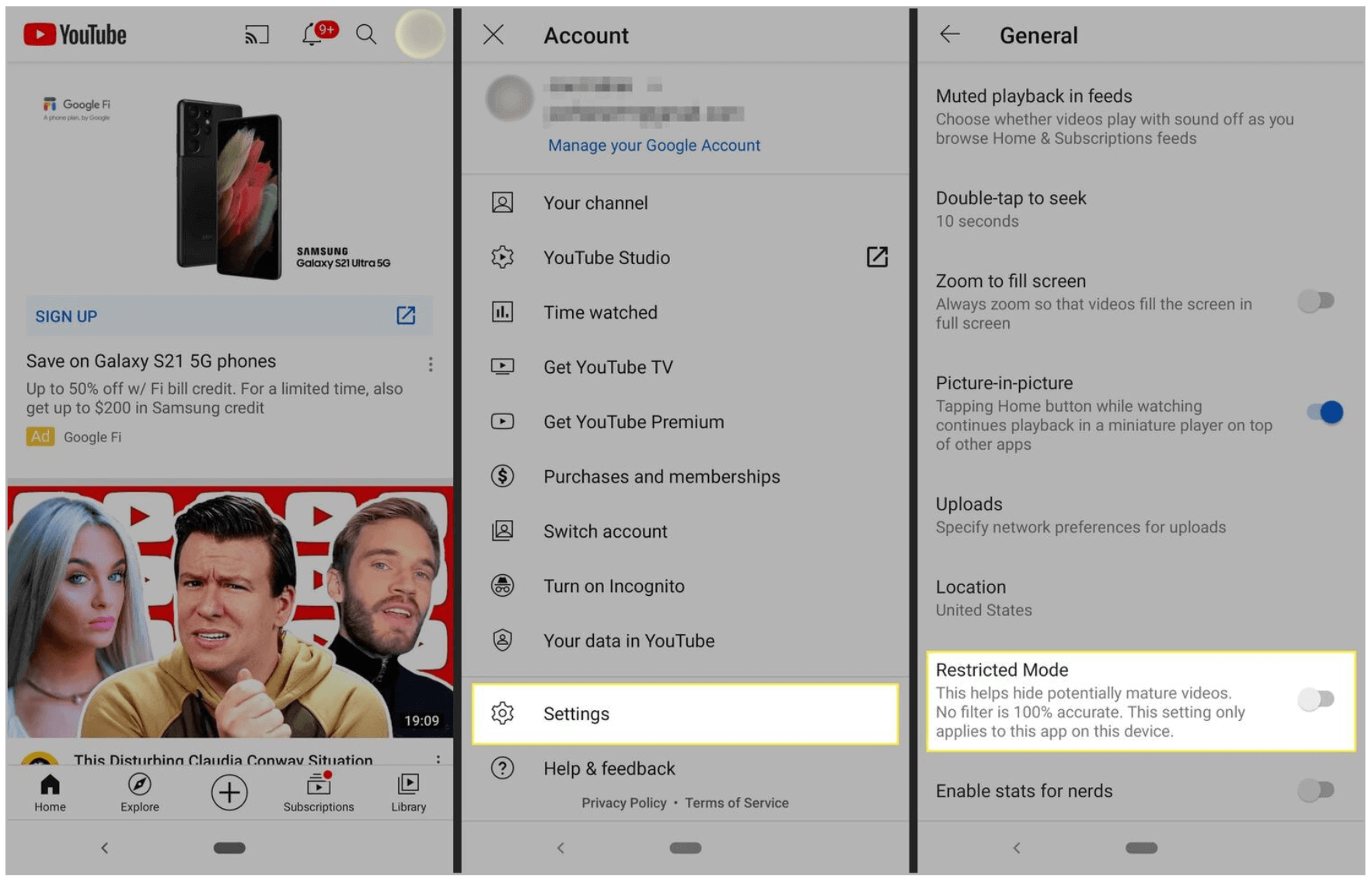 How to Turn on Restricted Mode on YouTube