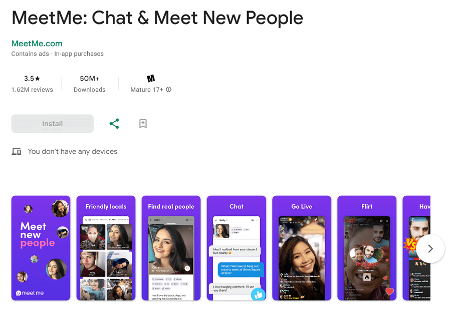 MeetMe Website