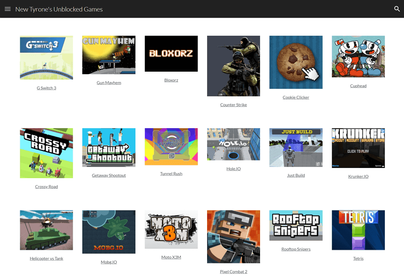 New Tyrone's Unblocked Games