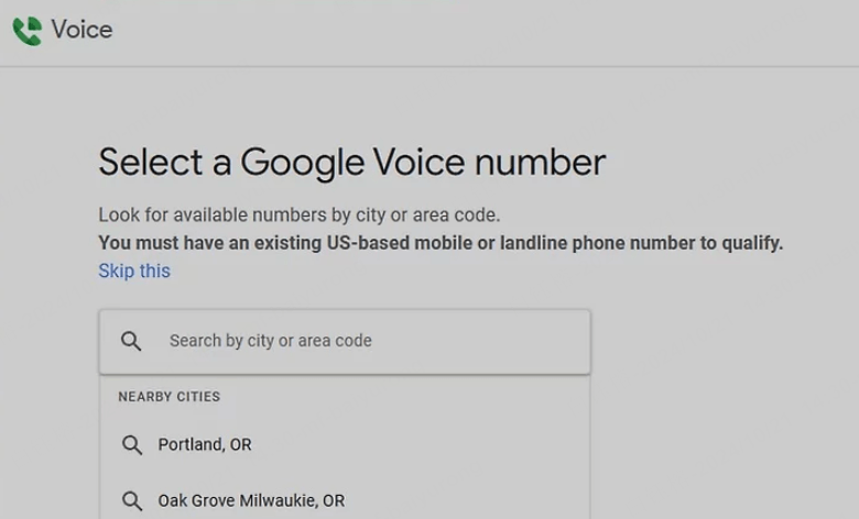 sign up google voice