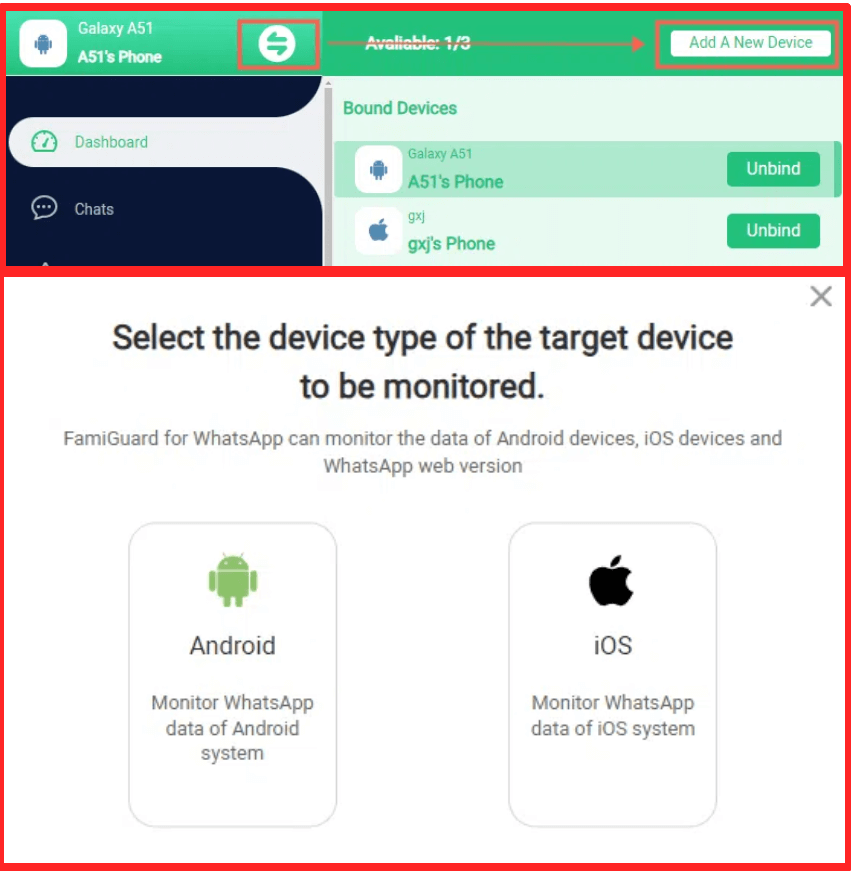 choose device type