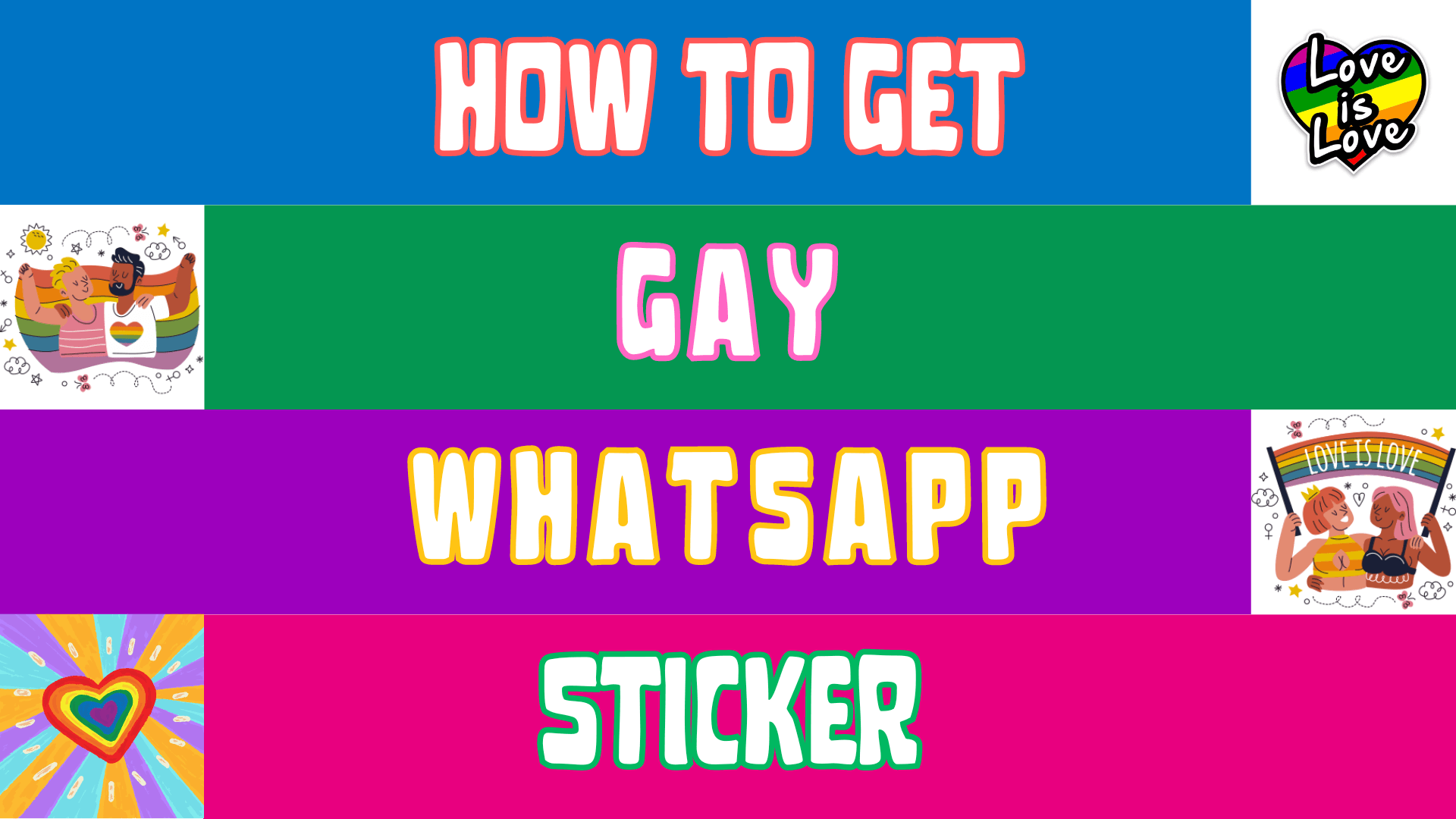 how to get gay whatsapp stickers