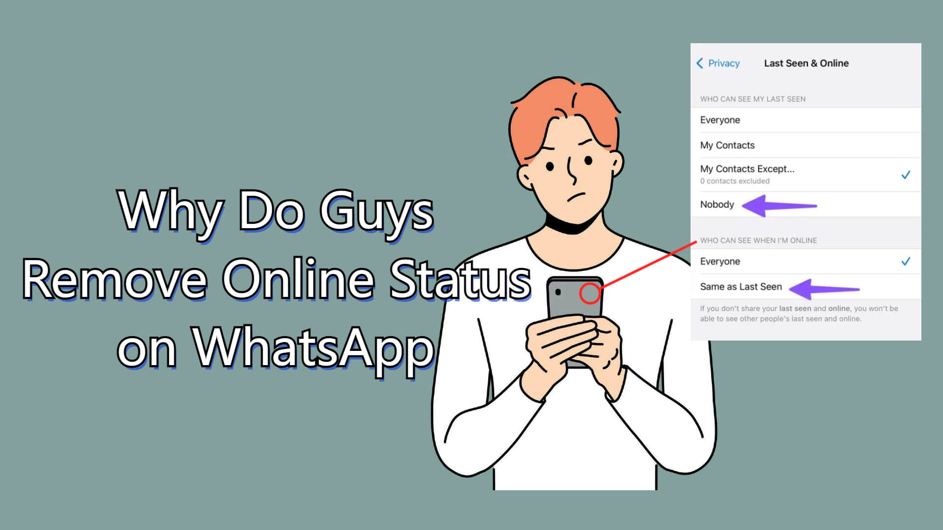 why do guys remove online status on whatsapp