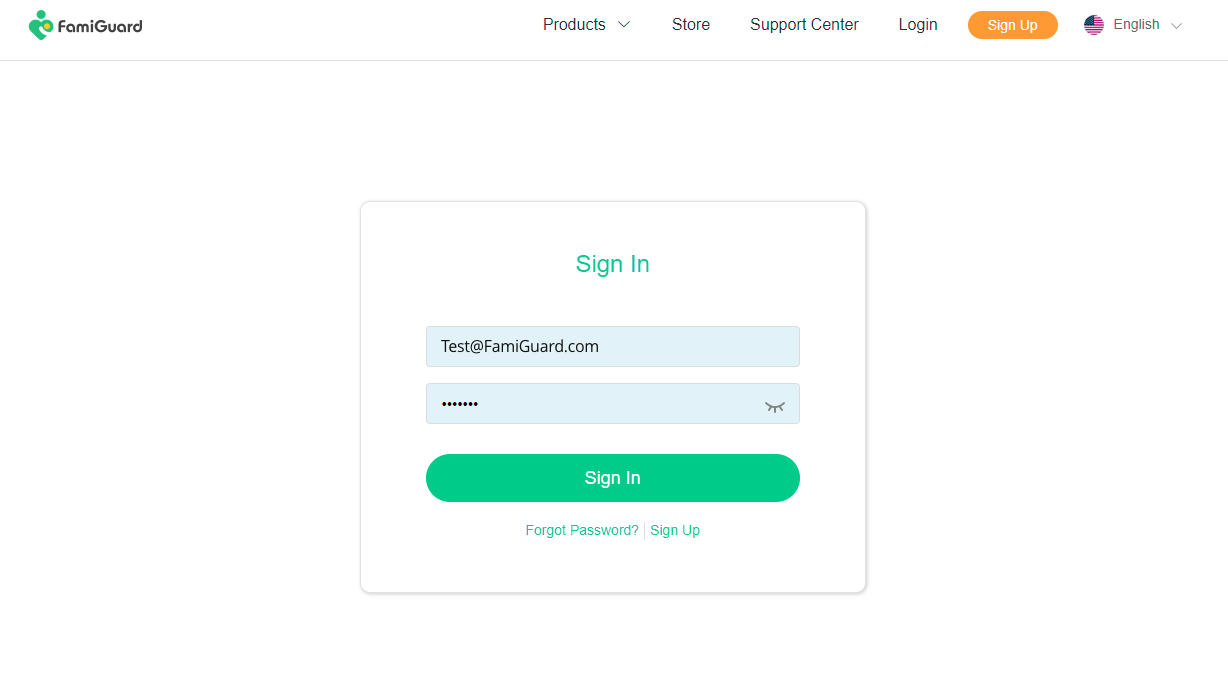 sign up account