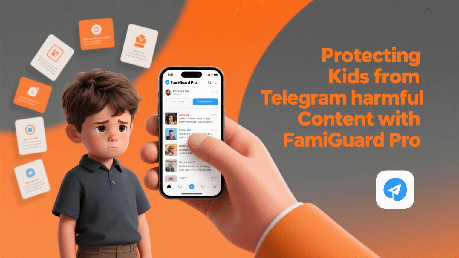 How FamiGuard Pro captures Telegram self-destructing messages