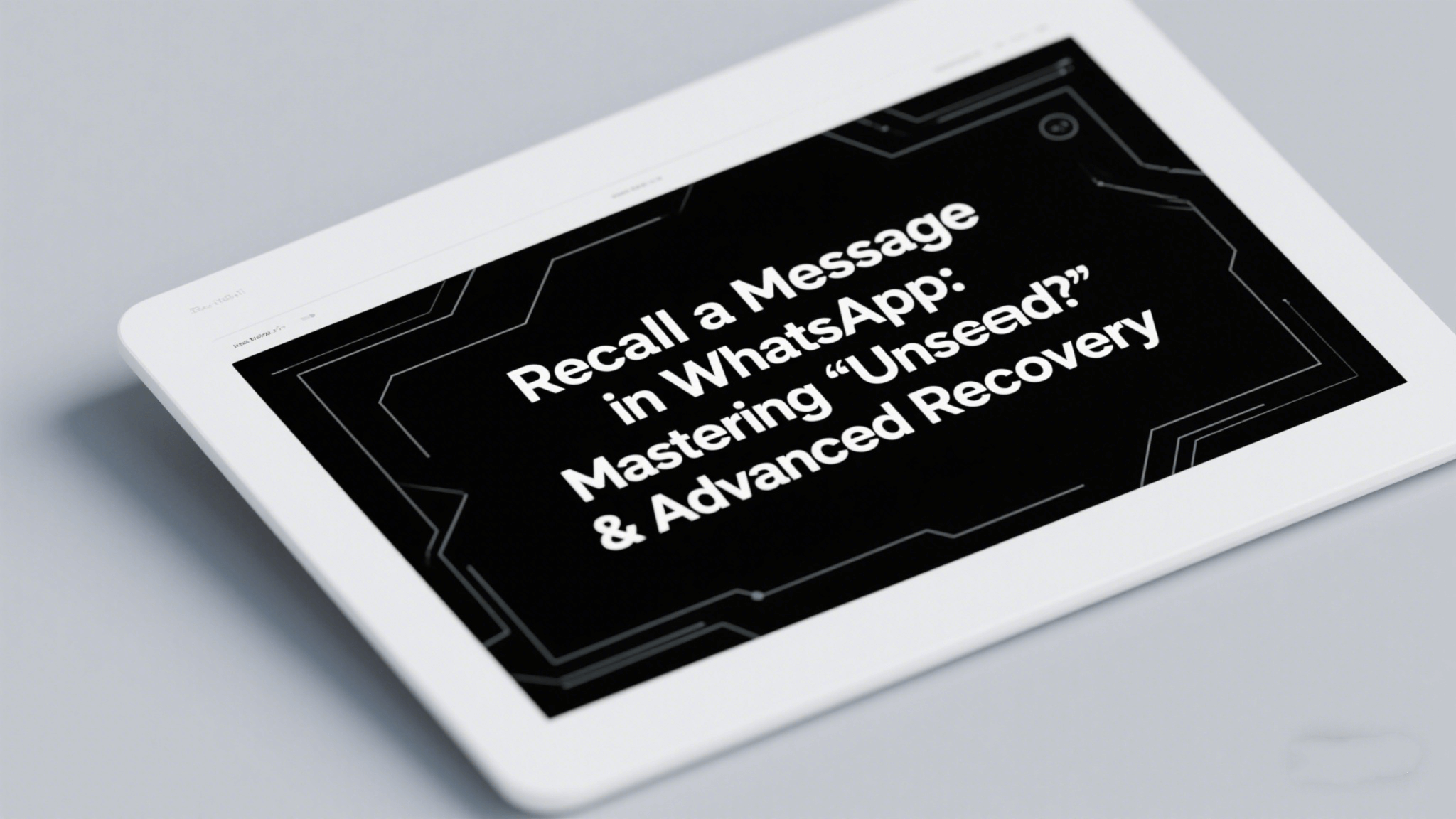 Unsend a Message in WhatsApp
