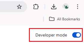 turn on developer mode