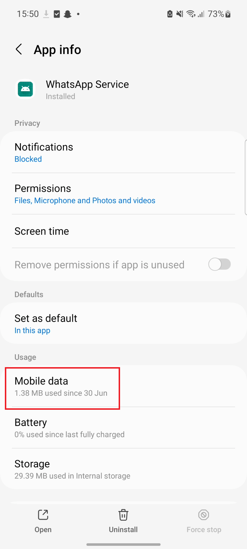 mobile data